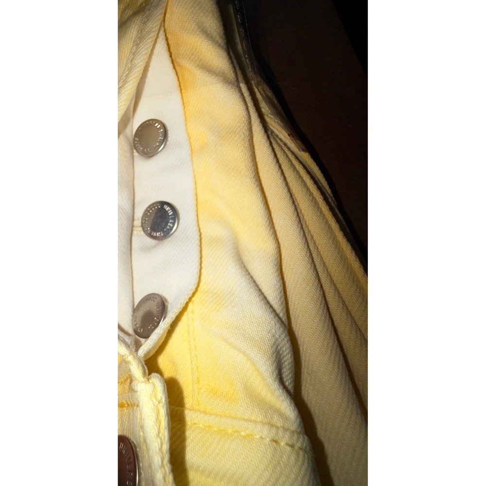 Universal Thread 90s Baggy Jeans Women 10 Short NWT Yellow Mid Rise Cotton - Picture 9 of 9